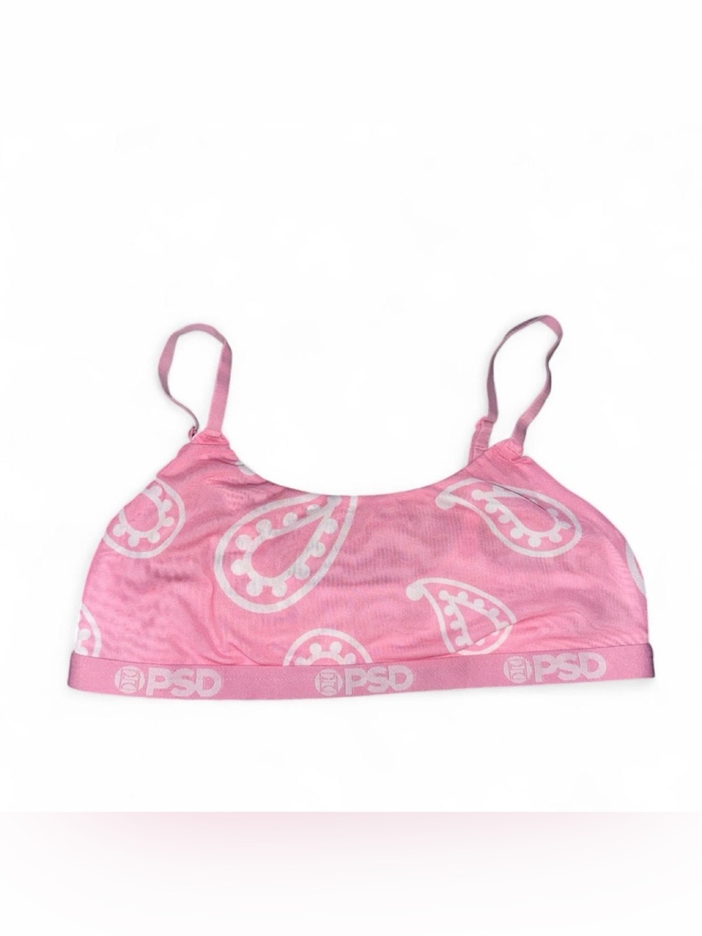 PSD Pink Paisley Crop Bralette